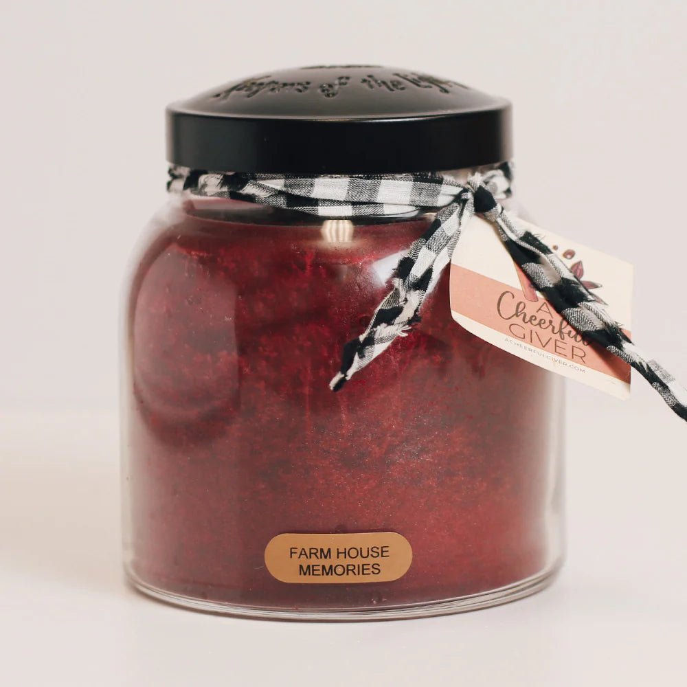 Large Farmhouse Memories Papa Jar Candle - Olde Glory