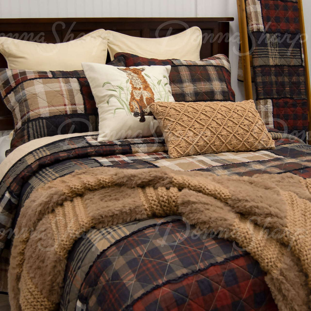 LJ Plaid Cotton Pieced Quilt Set - Olde Glory