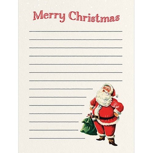 Merry Christmas Santa Magnetic Notepad - Olde Glory