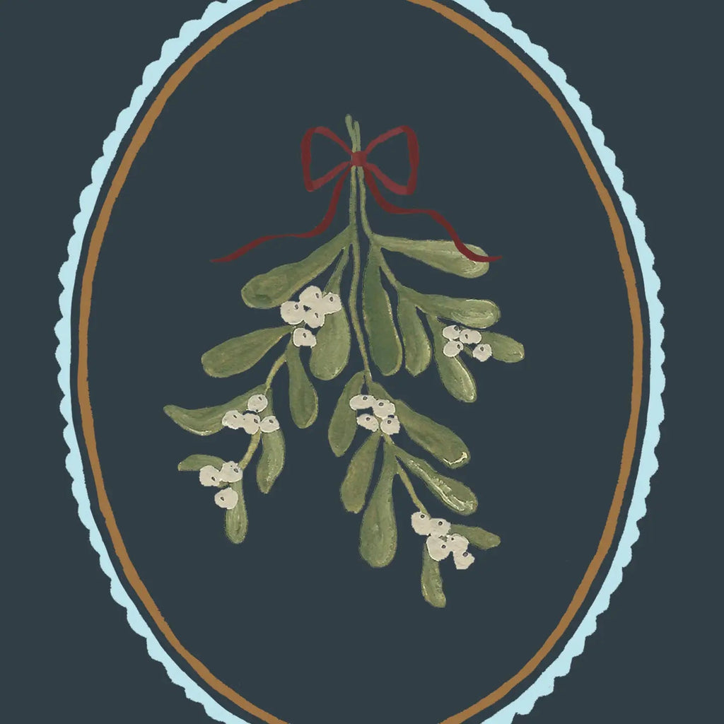 Mistletoe card - Olde Glory