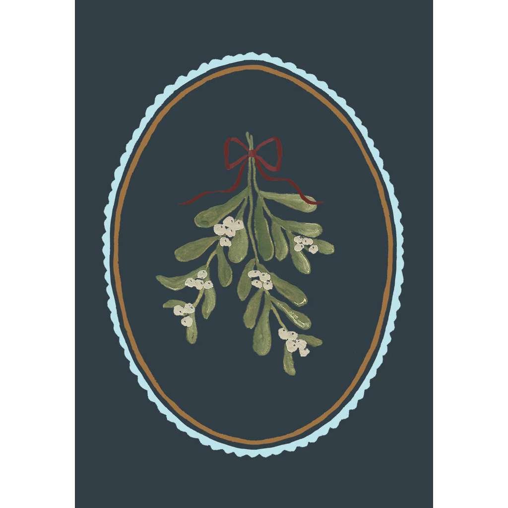 Mistletoe card - Olde Glory