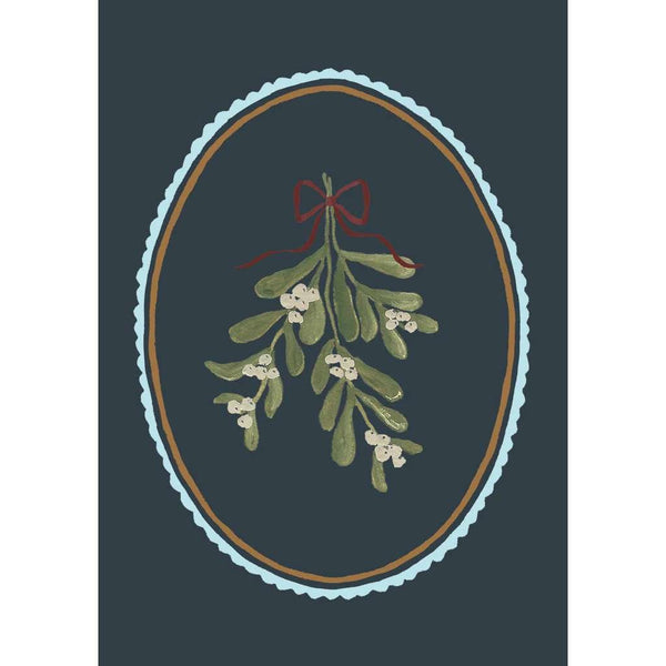 Mistletoe card - Olde Glory