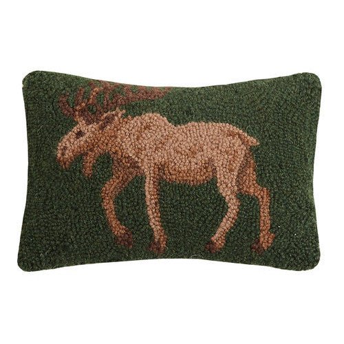 Moose Hooked Cushion - Olde Glory