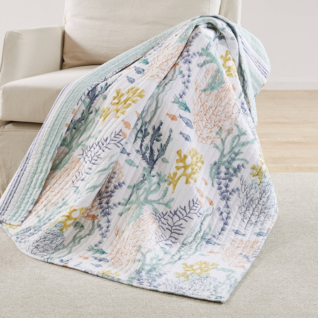 Ocean Meadow Quilted Throw - Olde Glory