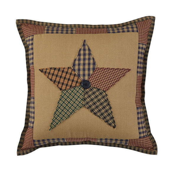 Pieced Star Applique Cushion