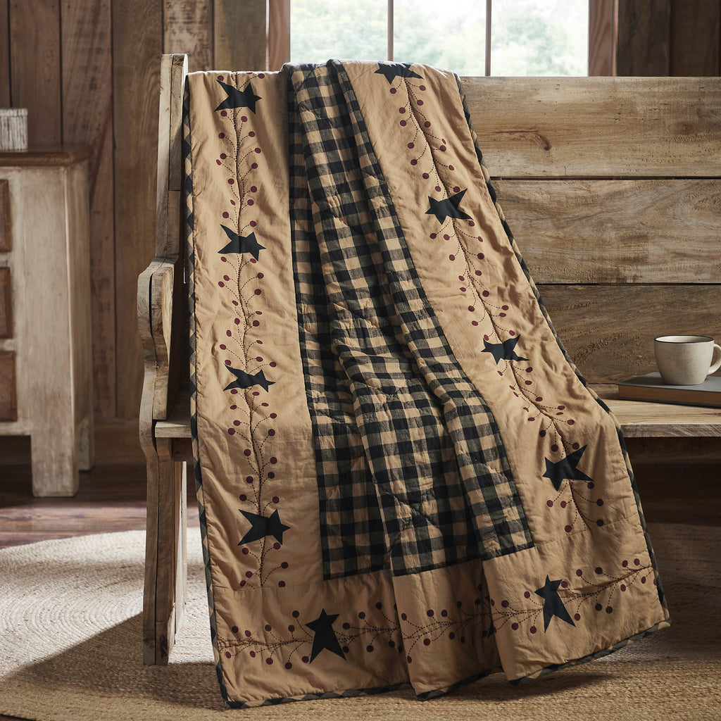 Pip Vinestar Quilted Throw - Olde Glory