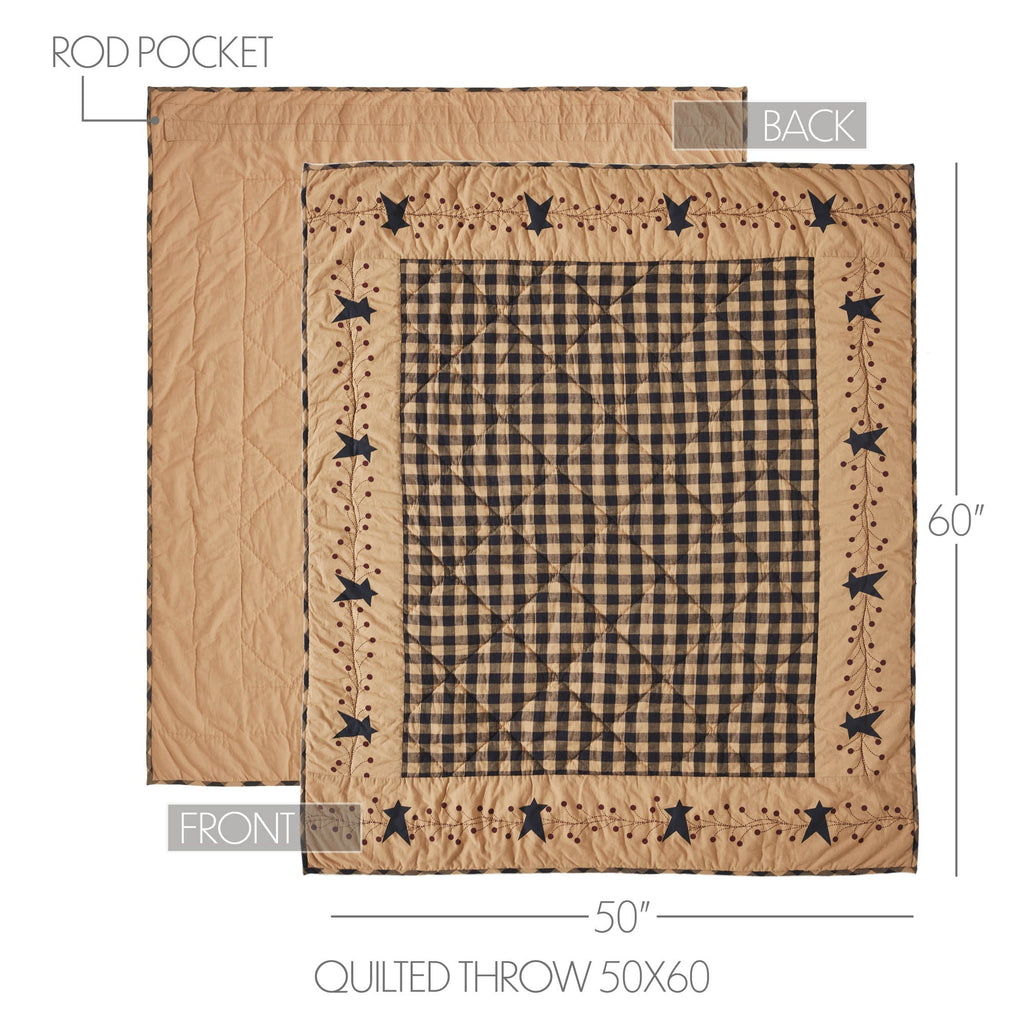 Pip Vinestar Quilted Throw - Olde Glory