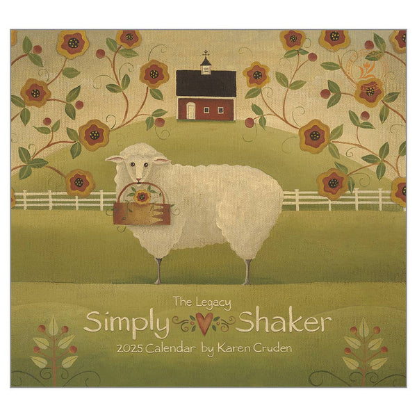 Simply Shaker 2025 Wall Calendar - Olde Glory