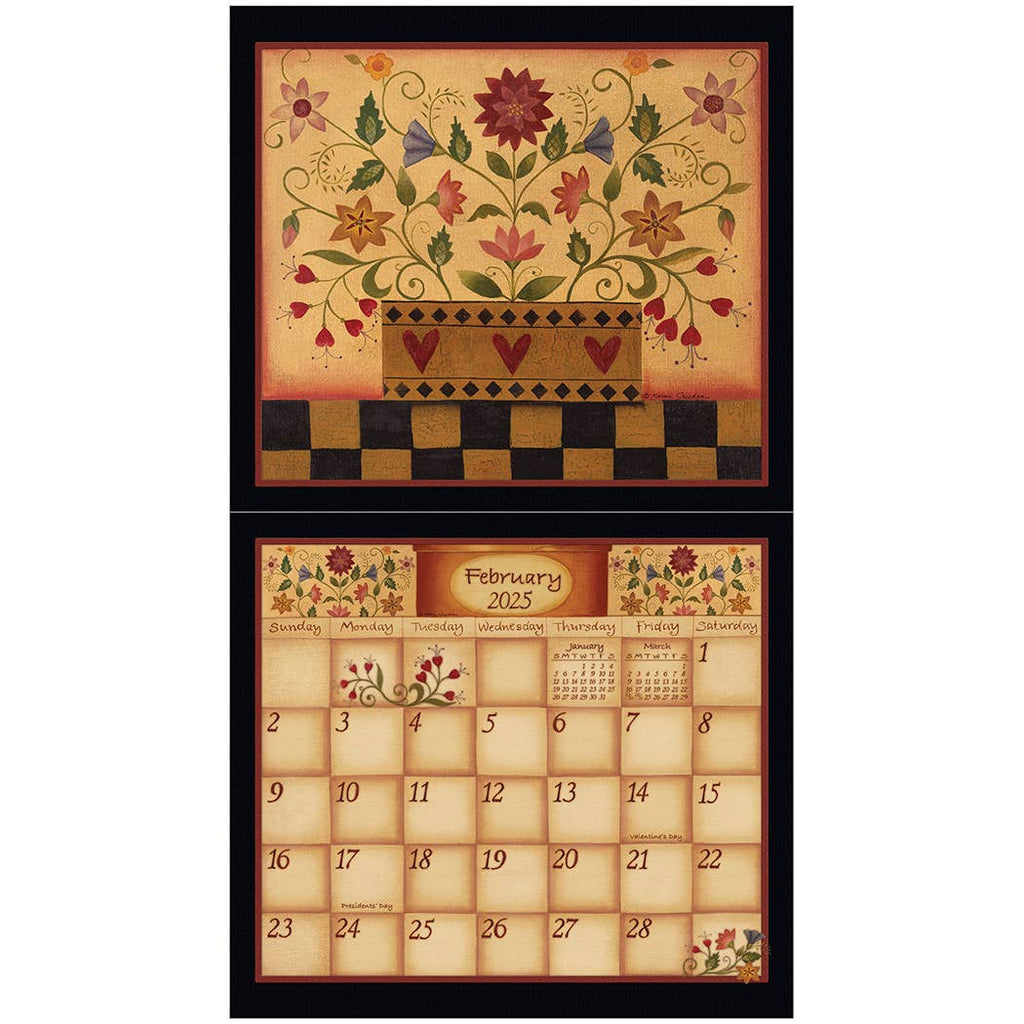 Simply Shaker 2025 Wall Calendar - Olde Glory