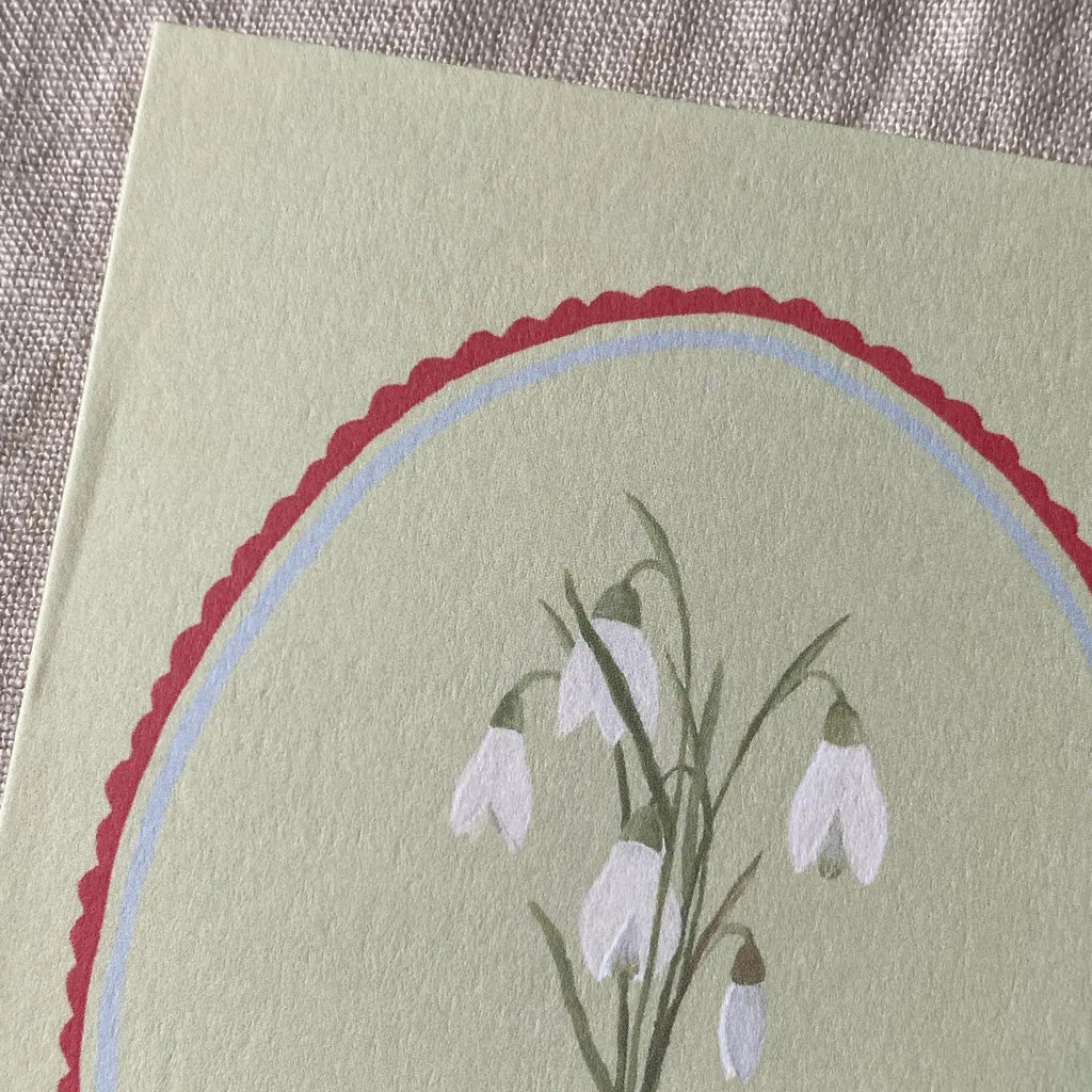 Snowdrops card - Olde Glory