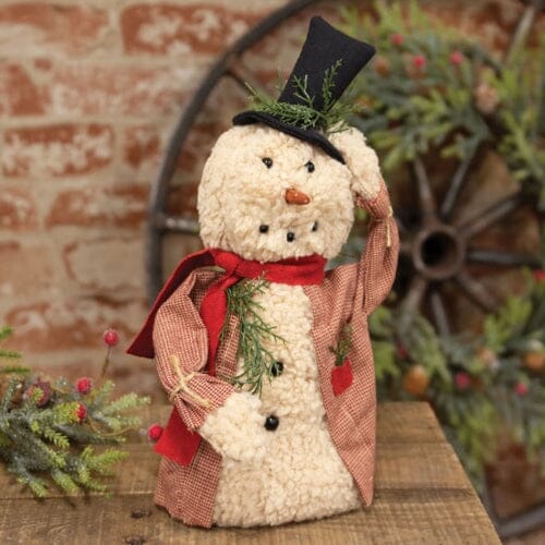 Snowman Doll with Top Hat - Olde Glory