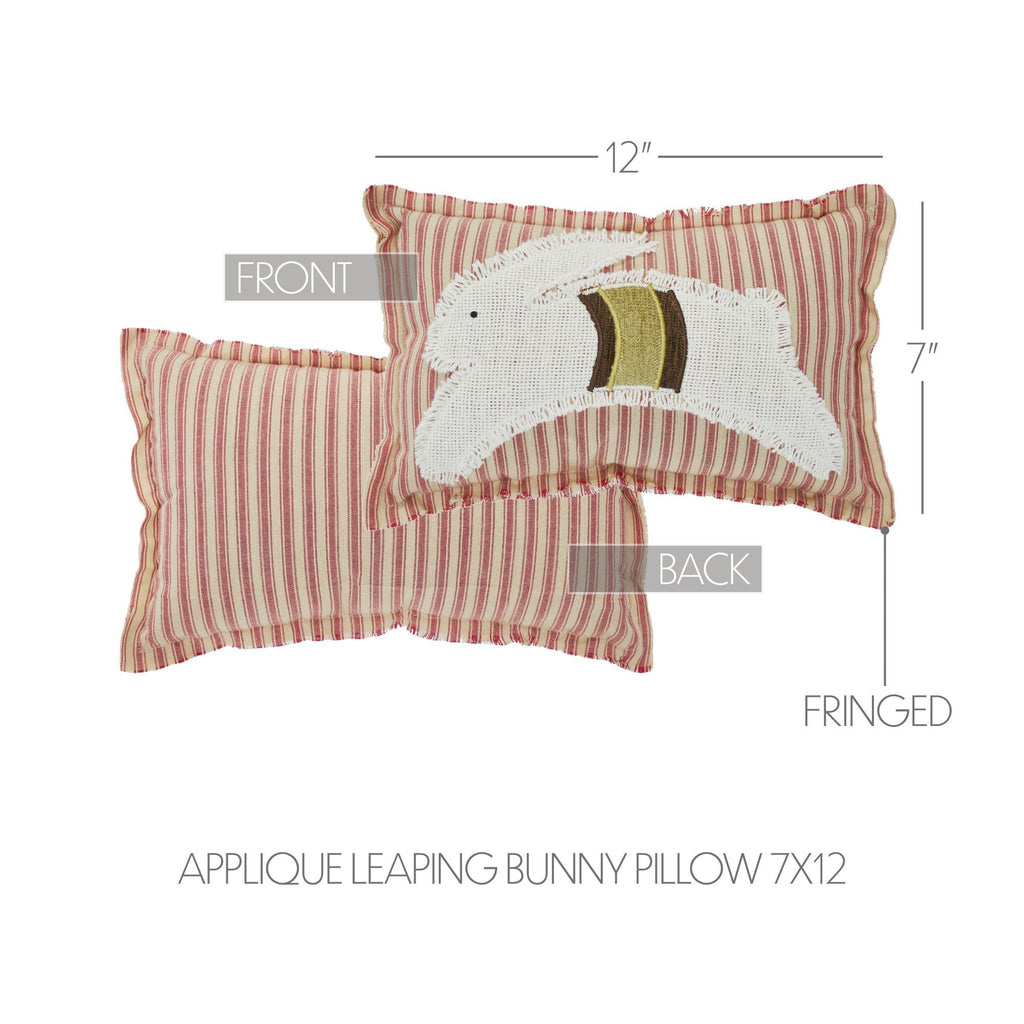 Spring in Bloom Leaping Bunny Cushion - Olde Glory