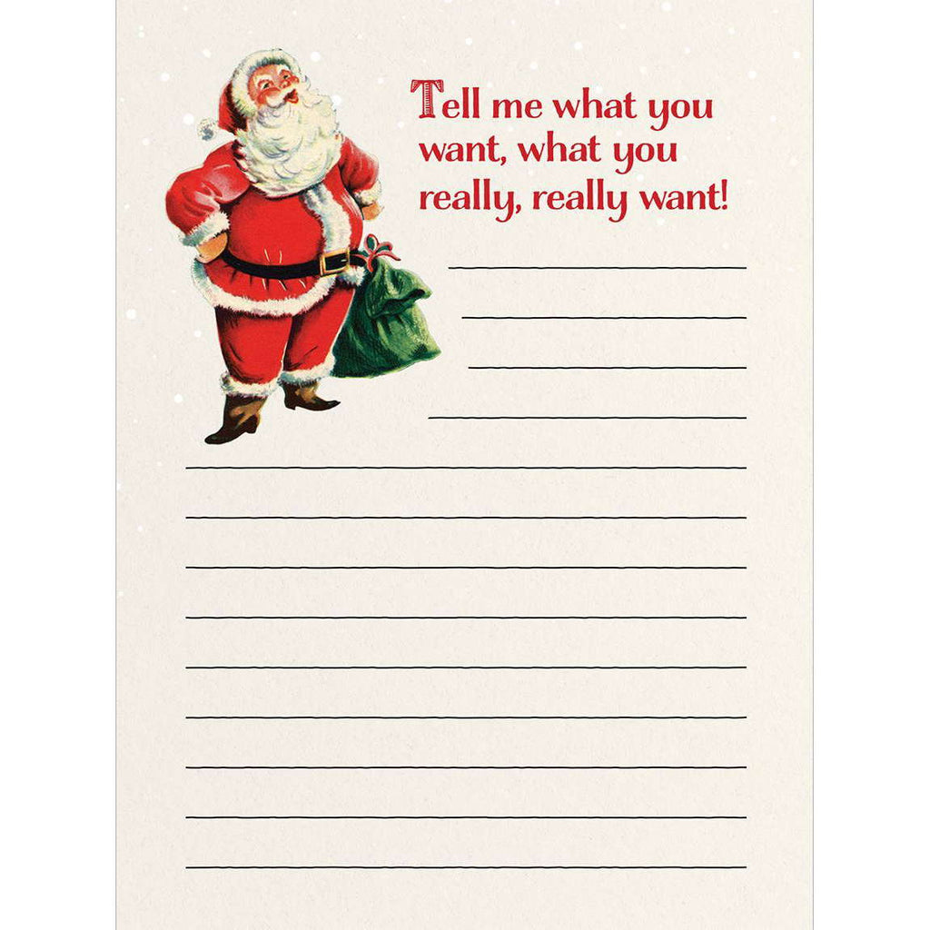 Tell Me What you Want Santa Magnetic Notepad - Olde Glory