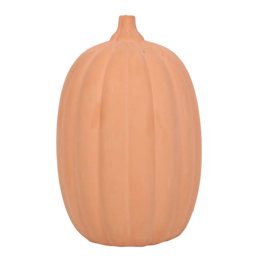 Terracotta Halloween Pumpkin Lantern Decoration - Olde Glory