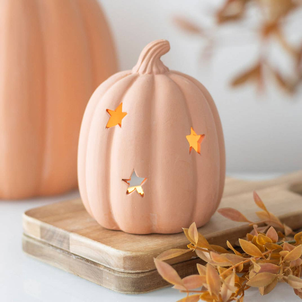 Terracotta Pumpkin Tealight Holder - Olde Glory