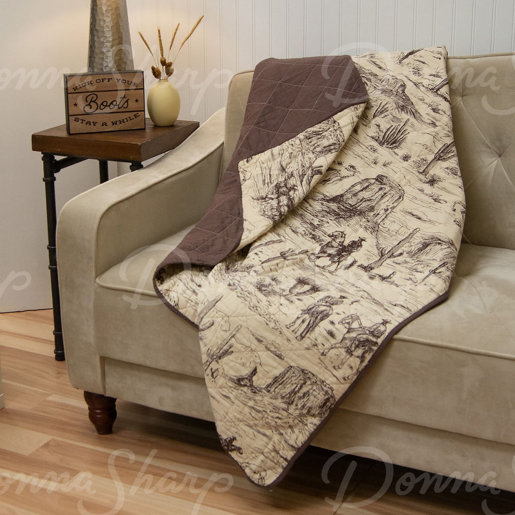 Vintage Style Cowboy Throw - Olde Glory