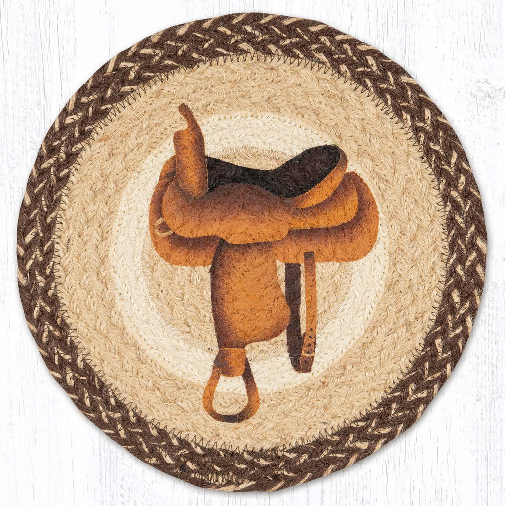 Western Saddle Jute Trivet Mat - Olde Glory