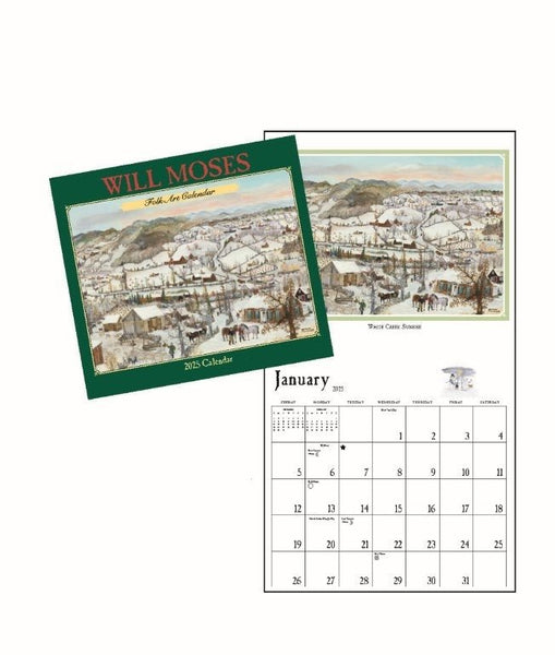 Will Moses 2025 Folk Art Calendar - Olde Glory