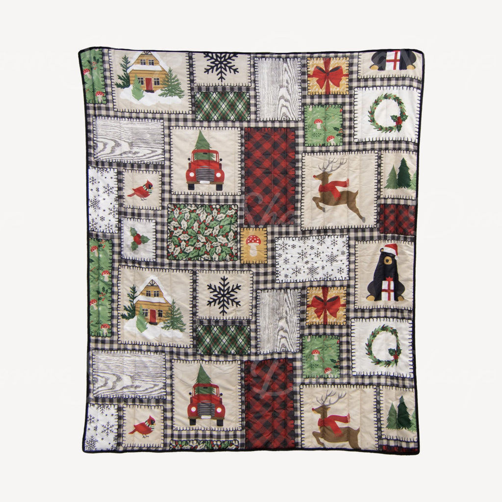 Winter Cottage Lightweight Throw - Olde Glory