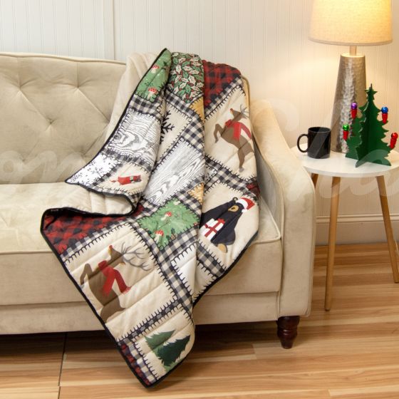 Winter Cottage Lightweight Throw - Olde Glory