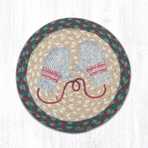 Winter Mittens Braided Trivet - Olde Glory