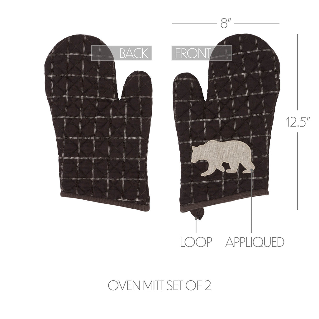 Wyatt Bear Oven Mitt Set - Olde Glory