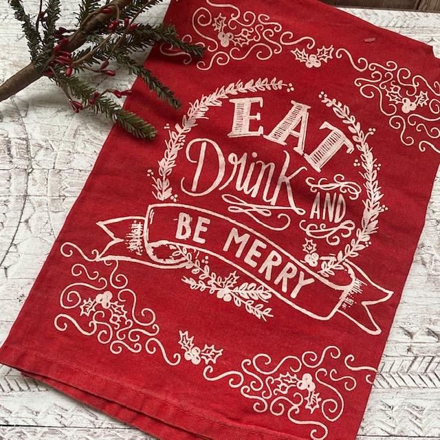 Eat Drink and Be Merry Towel - Olde Glory