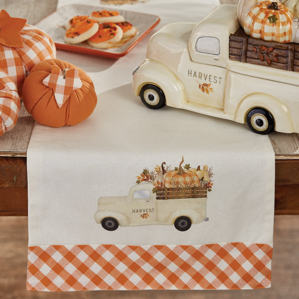 Harvest Pumpkin Truck Decorative Table Runner - Olde Glory