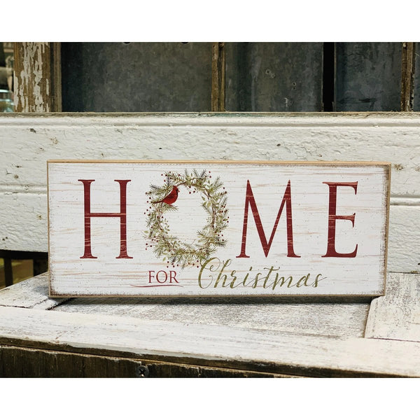 Home for Christmas Wreath Block - Olde Glory