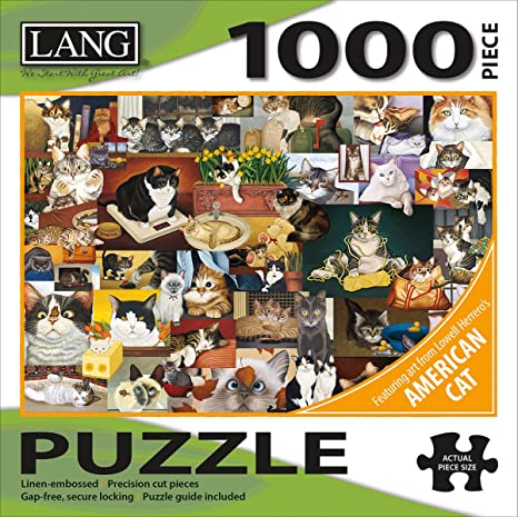 LANG American Cat 1000 Piece Jigsaw - Olde Glory