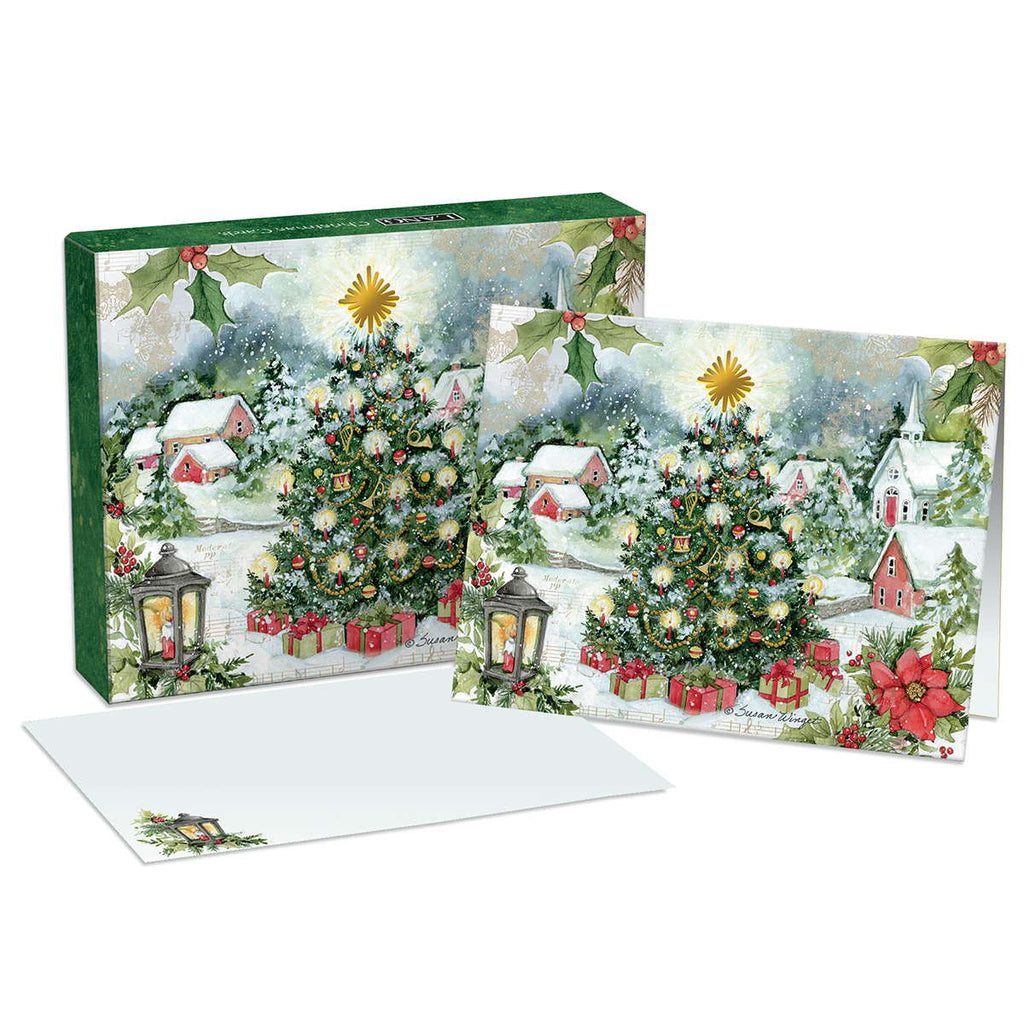 Lang Christmas Tree Boxed Cards - Olde Glory