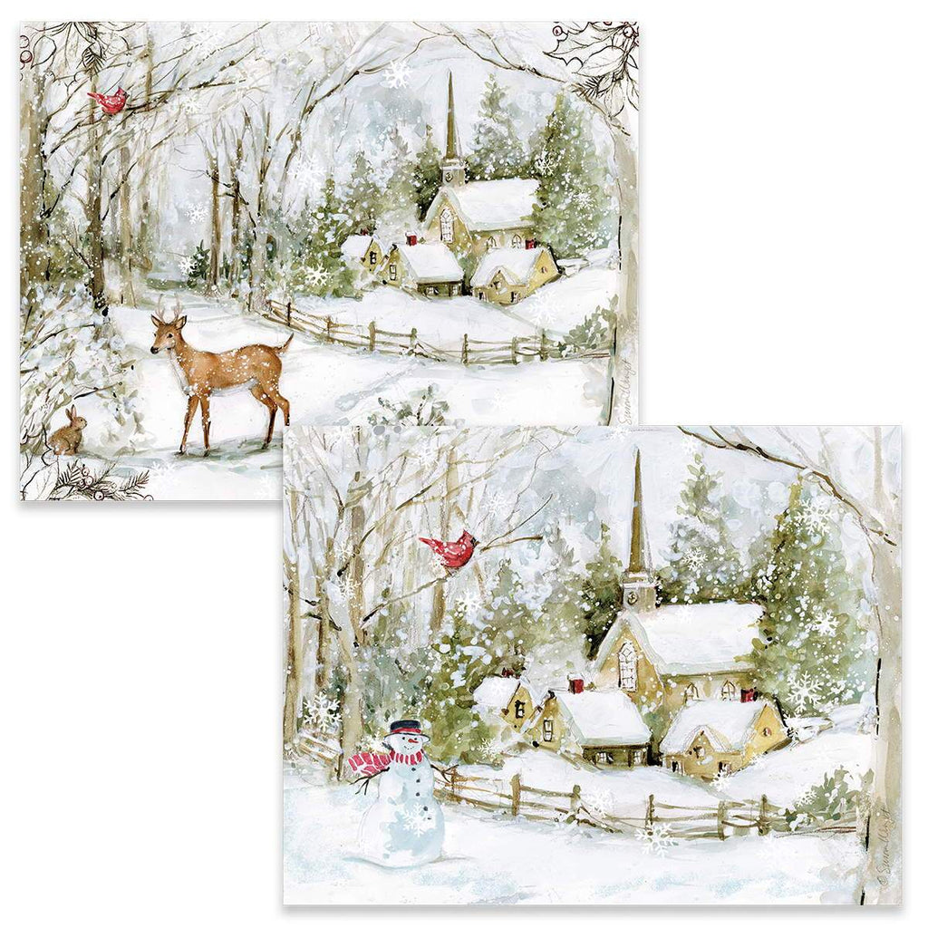 Lang Snowy Scene Assorted Boxed Cards - Olde Glory