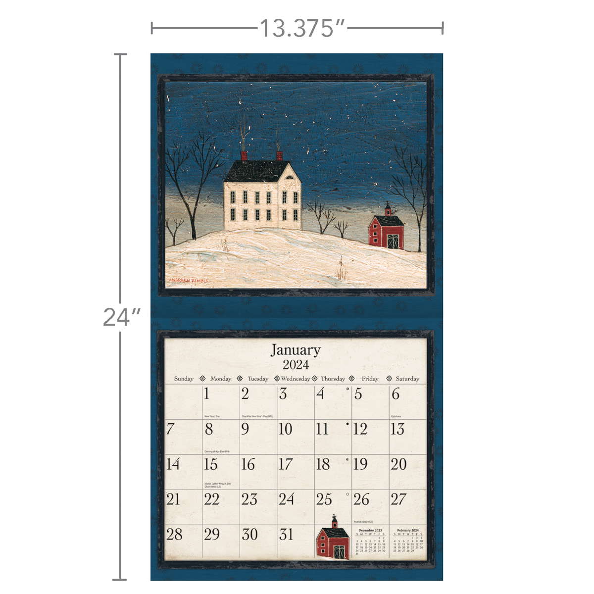 LANG Warren Kimble 2024 Wall Calendar Lang Calendars Olde Glory UK