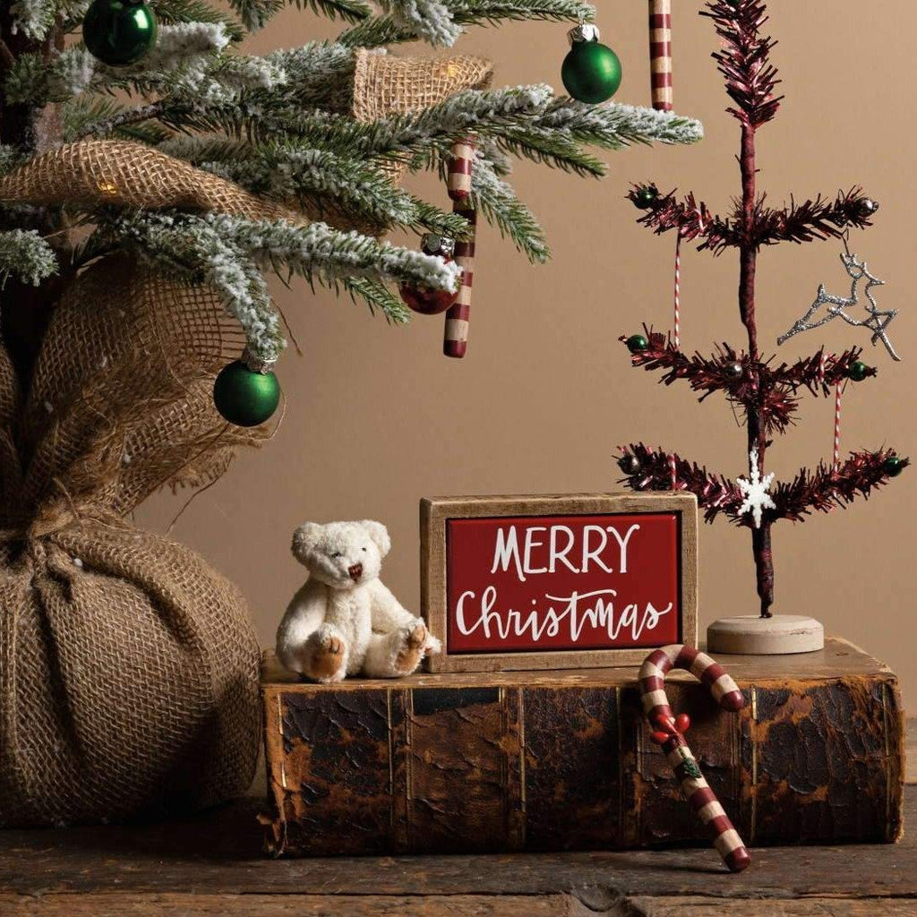 Mini Merry Christmas Box Sign - Olde Glory