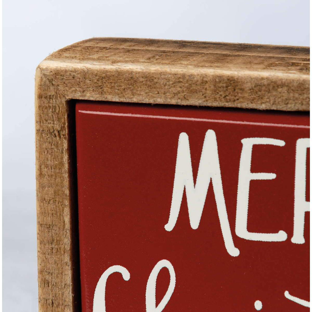 Mini Merry Christmas Box Sign - Olde Glory