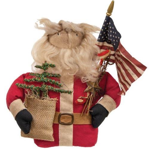 Patriotic Primitive Santa - Olde Glory