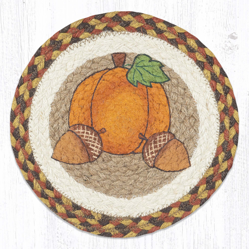 Pumpkin and Acorns Trivet Mat - Olde Glory