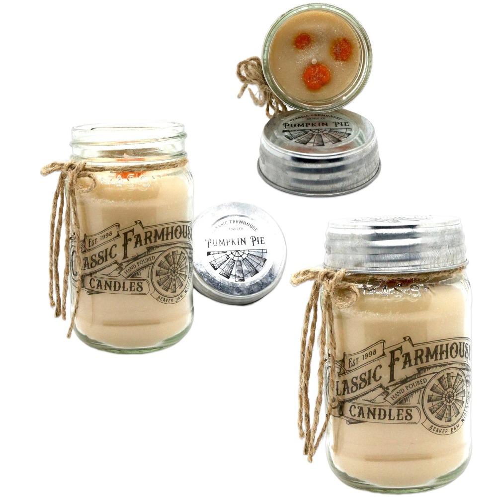 Pumpkin Pie Farmhouse Mason Jar Candle - Olde Glory