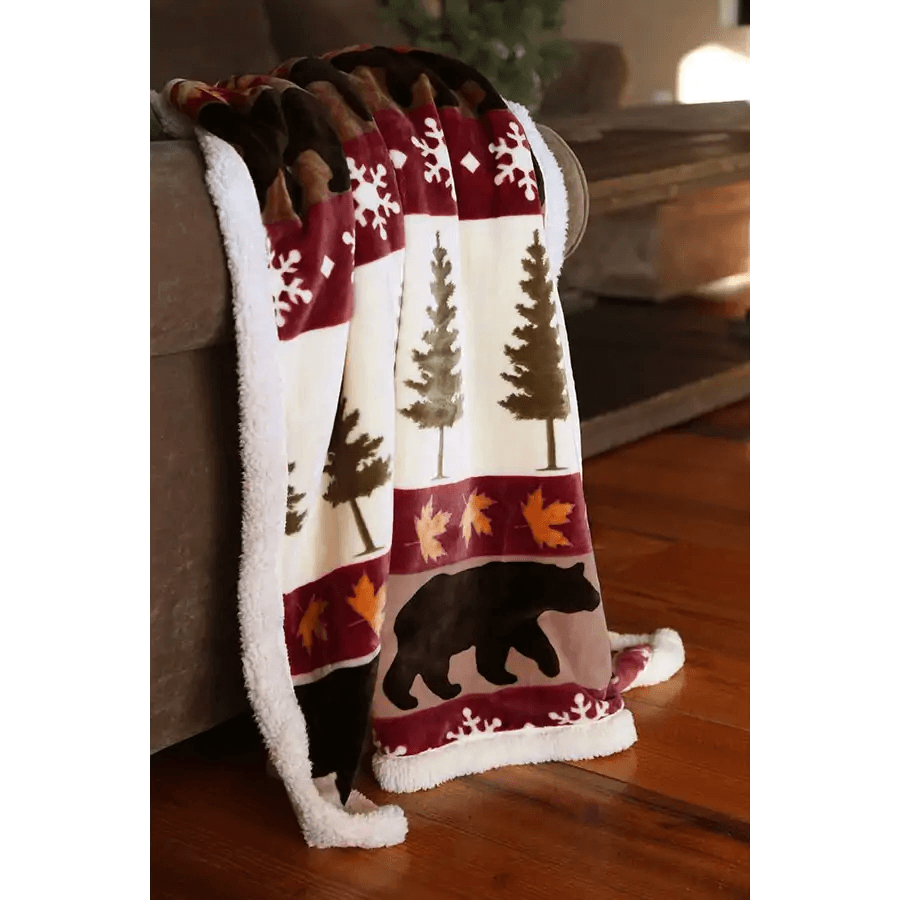 Tall Pines Plush Throw - Olde Glory