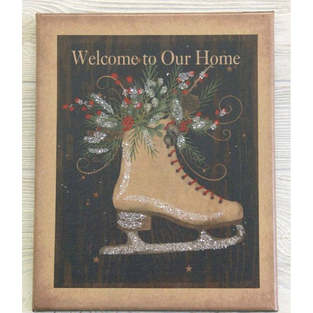 Welcome Ice Skate Canvas - Olde Glory