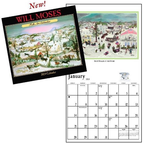 Will Moses 2024 Folk Art Calendar Lang Calendars and Christmas Cards